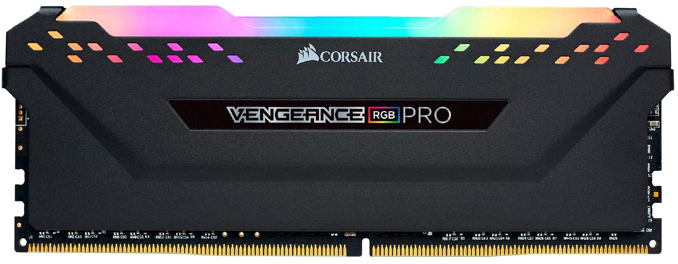 Corsair Vengeance RGB PRO 16GB (2x8GB) DDR4 3200MHz C16 LED Desktop Memory - Black, CMW16GX4M2C3200C16